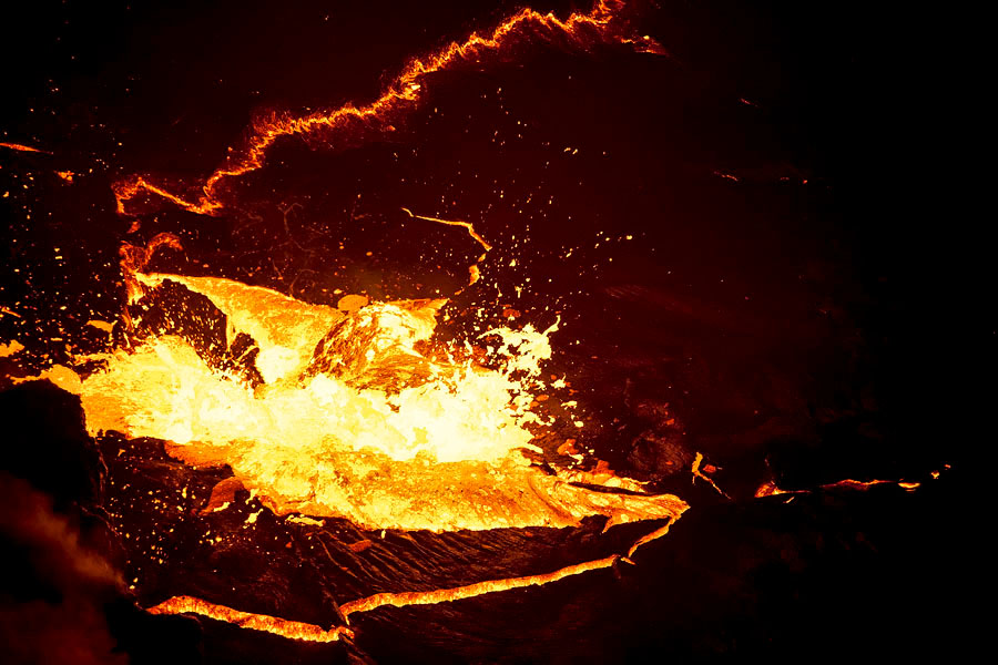  Erta Ale is a continuously active basaltic shield volcano in the Afar Region of northeastern Ethiopia